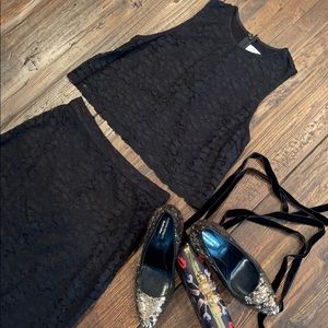 Aritzia Babaton Lace Matching Top & Skirt